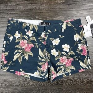 Volcom Womens True to This Low Rise Sz 29 Chino Shorts Floral Tropical Skater